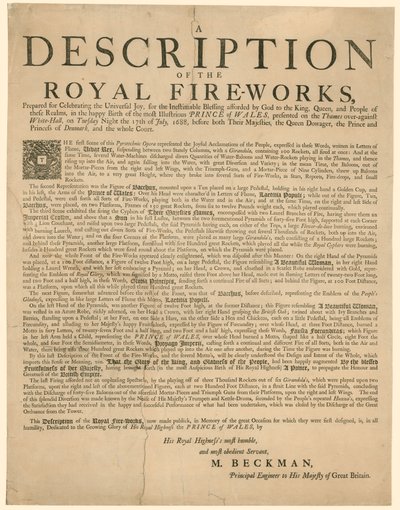 Díkůvzdání za narození Jamese Edwarda, starého uchazeče, narozeného 10. června 1688 od English School