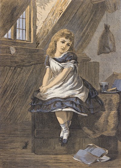 Ta příšerná Němka (barevná litografie) od English School