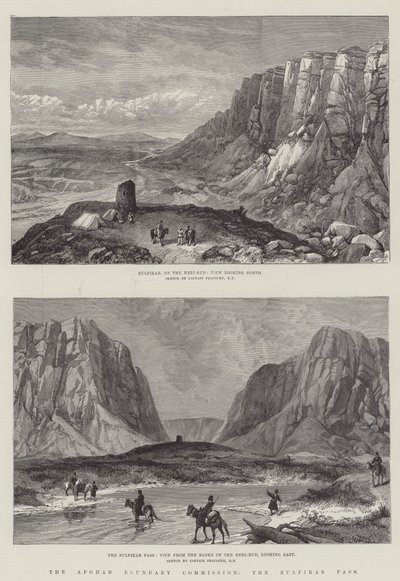 Afghan Boundary Commission, Zulfikar Pass (rytina) od English School