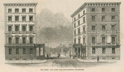Albert Gate, Hyde Park, Knightsbridge od English School