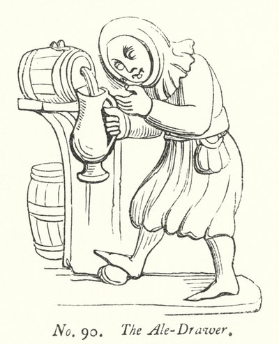 The Ale-Drawer (rytina) od English School