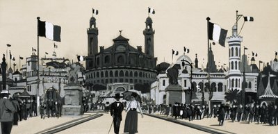 Alžírská sekce mezinárodní výstavy v Paříži v roce 1900 od English School