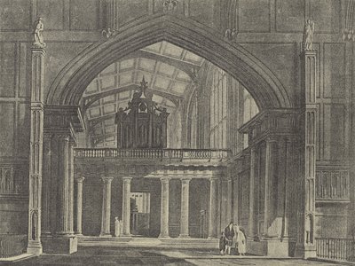 Ante-Chapel, 1816 (rytina) od English School