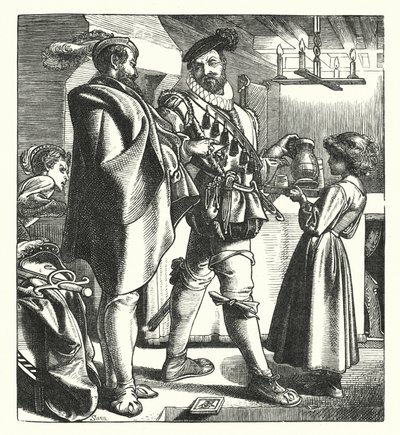 Zjevení tajného tribunálu (rytina) od English School