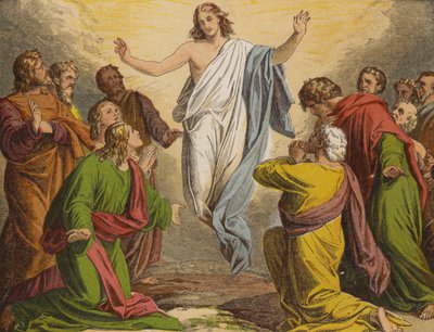 Nanebevstoupení (chromolitho) od English School