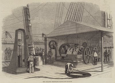 The Atlantic Telegraph Pay-Out Machine (rytina) od English School