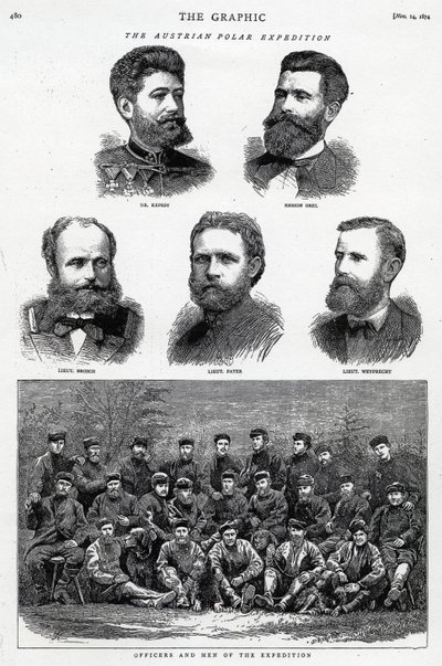 Rakouská polární expedice, publikovaná v The Graphic, 14. listopadu 1874 od English School