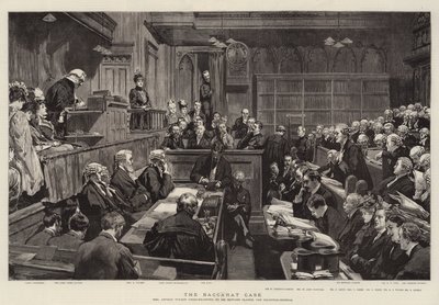The Baccarat Case (rytina) od English School