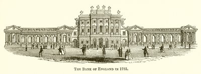 Bank of England v roce 1785 od English School