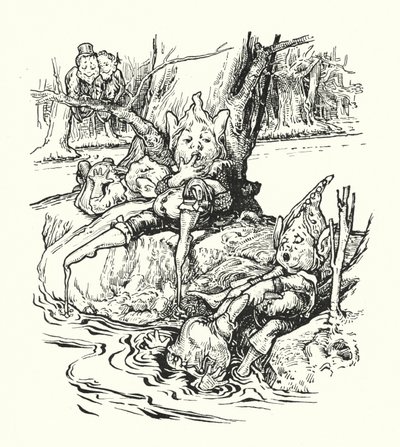 The Banks of Treacle River (litho) od English School