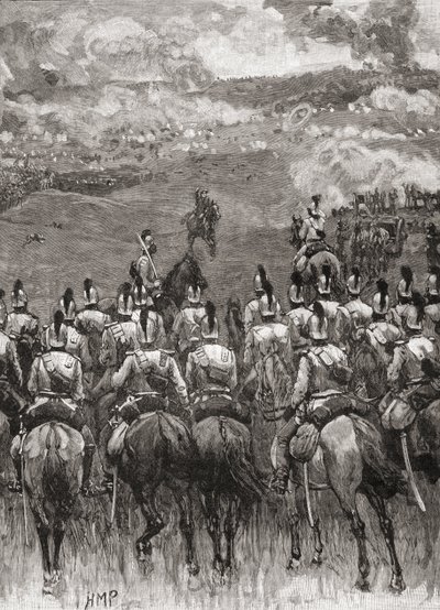 The Battle of Königgrätz aka the Battle of Sadowa, Sadová, or Hradec Králové, near Sadová, Bohemia od English School