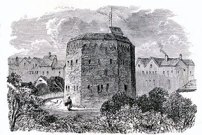 Beargarden, Southwark, Londýn (litho) od English School