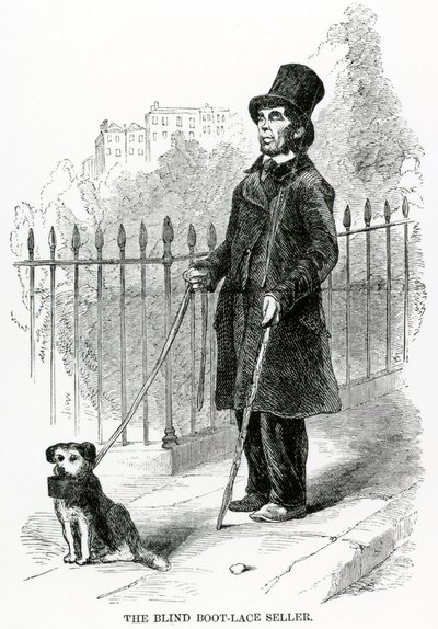 The Blind Boot-Lace Seller, c.1840 od English School