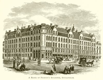 Blok budov Peabody, Spitalfields od English School