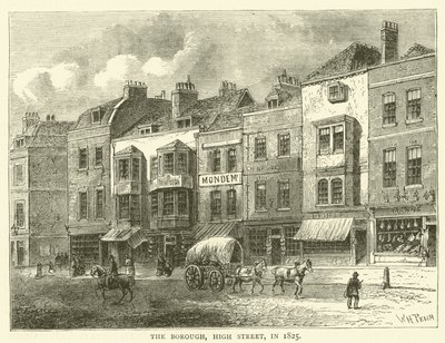 The Borough, High Street, v roce 1825 od English School