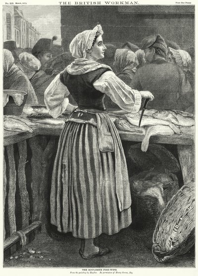 The Boulogne Fish-Wife (rytina) od English School