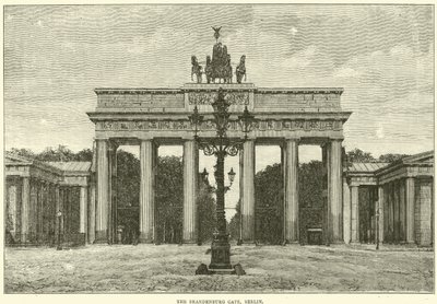 Braniborská brána, Berlín, 1870 od English School
