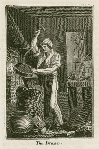 The Brazier (rytina) od English School