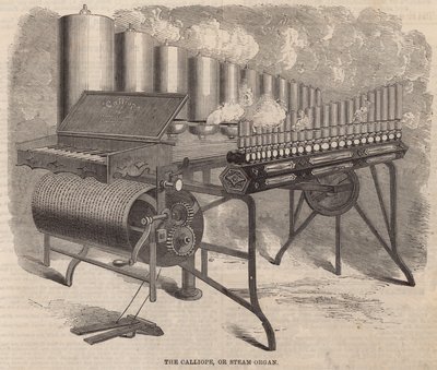Calliope, parní varhany vynalezené Arthurem S Dennym v Americe od English School