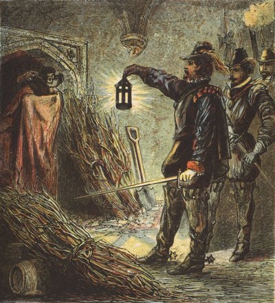 The Capture of Guy Fawkes, hospoda. 1890 od English School