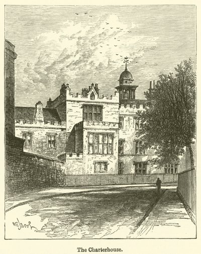 The Charterhouse (rytina) od English School