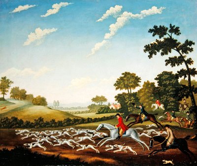 The Chase, cca 1770 (olej na plátně) od English School