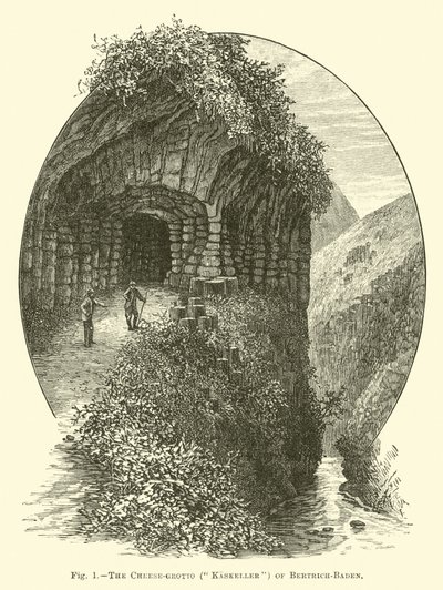 Sýrová jeskyně (Kaskeller) v Bertrich-Badenu od English School