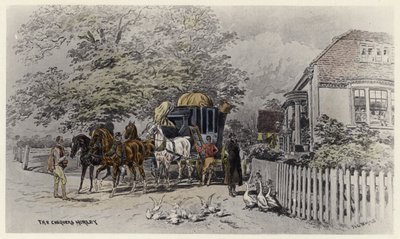 The Chequers, Horley (barva lito) od English School