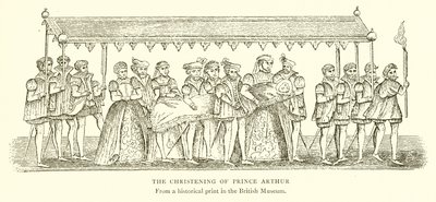 Křest prince Artuše od English School