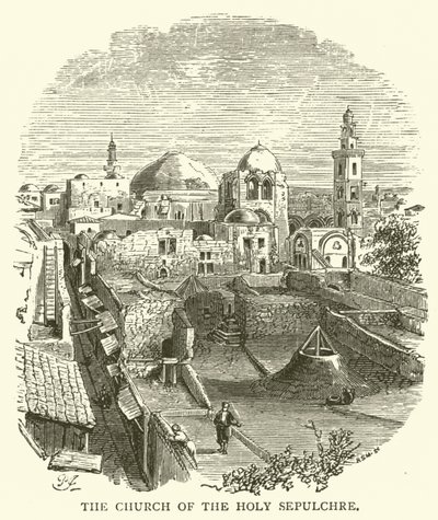Kostel Božího hrobu (rytina) od English School