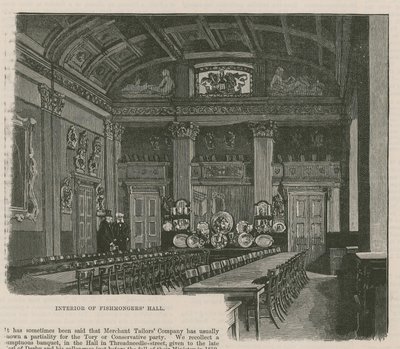 The City Guilds: The Fishmongers Company: Interiér Fishmongers Hall od English School