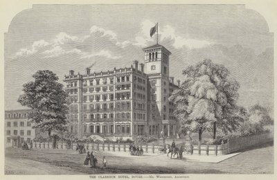 The Clarence Hotel, Dover (rytina) od English School