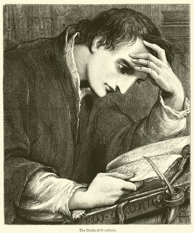 Clerke of Oxenforde (rytina) od English School