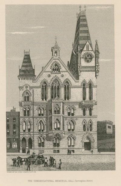 Congregational Memorial Hall, Farringdon Street, Londýn od English School