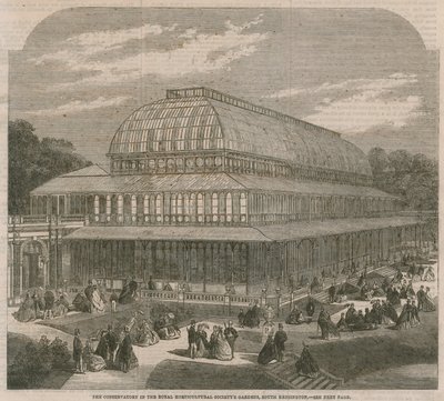 Konzervatoř v zahradách Royal Horticultural Society, South Kensington od English School