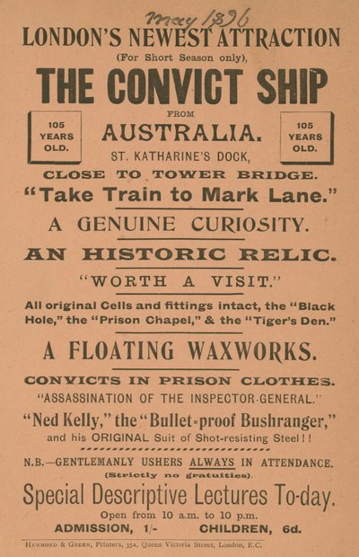 The Convict Ship z Austrálie od English School