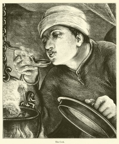 The Cook (rytina) od English School