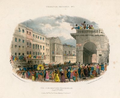 Korunovační průvod, 8. září 1831 od English School