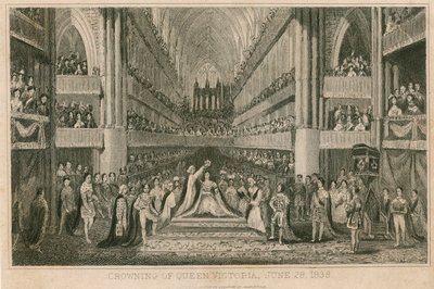 Korunovace královny Viktorie ve Westminsterském opatství, 28. června 1838 od English School