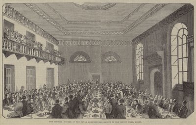 The Council Dinner, Royal Agricultural Society, County Hall, Derby od English School