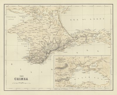 Krym; Mapa Černého moře od English School