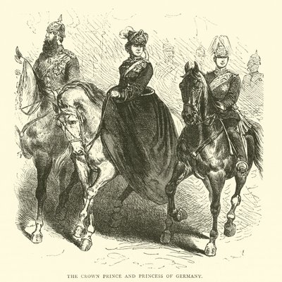 Korunní princ a princezna Německa, březen 1871 od English School