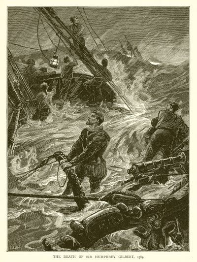 Smrt sira Humphreyho Gilberta, 1584 od English School