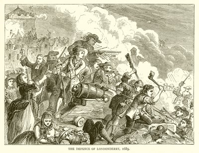 Obrana Londonderry, 1689 od English School