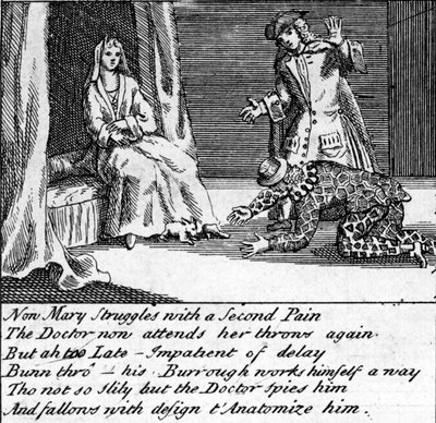 Doktor v práci, nebo New Whim Wham z Guildfordu, c.1726 od English School