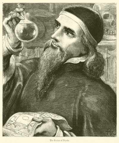 Doktor fyziky (rytina) od English School