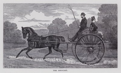 The Dog-Cart (rytina) od English School