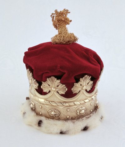 Vévodkyně z Norfolku Coronet (stříbrná, zlacená, samet a hermelín) od English School