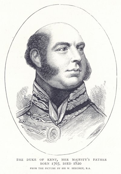 Vévoda z Kentu, její veličenstvo otec narozený 1767, zemřel 1820 od English School