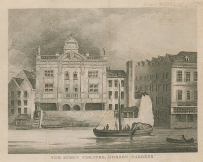 The Dukes Theatre, Dorset Gardens, Londýn od English School